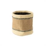 Cache-pot souple en jute - JOL41573 - Beige - Textile - Taille 