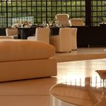 Salon sur salle à manger de style asiatique