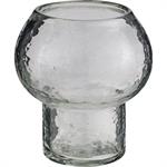 Photophore champignon en verre H10cm - transparentLUMALO