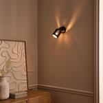 Spot électrifié en acier et rotin - noirTAGALOG