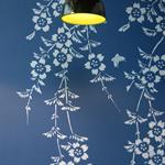 Papier peint prunier en fleurs