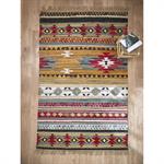 Tapis fantaisie indien - grand multicolore