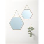 Miroir doré par lot de 2 doré