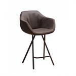 Ozzio DUMBO  Tabouret de bar en velours corda et Métal