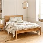 Lit 2 places en chêne - bois clair 180x200cmRENO