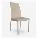 OZZIO BLITZ Lots de 2 Chaises en Eco-cuir nubuk Crème Cafè