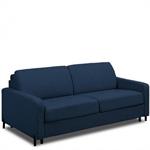 Canapé convertible EXPRESS BELLECOUR lattes 120 cm matelas 16 cm pieds