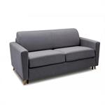 Canapé convertible express 120 VIKING matelas 20 cm sommier métal Twist graphite