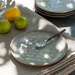 Assiette à dessert en grès D20cm - vertADAM