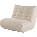 Canapé 2 places fixe en tissu bouclette - blanc écruSCALO