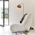 Fauteuil en tissu bouclette - blanc écruSCALO