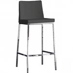 Tabouret de bar ERIK en polyuréthane gris titane