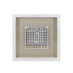 Tableau hôtel avec verre 40x40