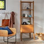 Bibliothèque en bois de chêne H192xL68cm - bois clairPORTCARRY