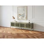 Meuble TV 4 portes 160 cm CLARA métal édition limitée vert   BOBOCHIC