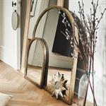 Miroir voûte en métal vieilli - doré 91x102cmHANADI