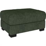 Pouf avec coffre en tissu Monclar - vert cèdreMAURO