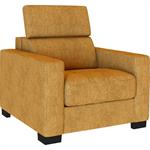 Fauteuil en tissu Monclar - jaune arganMAURO