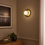 Plafonnier électrifié en acier D25cm - doréTRICIA