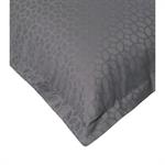 Taie d'oreiller en coton jacquard Home by TEMPUR® Luxe Anthracite 63 x 63 CM