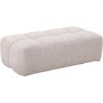 Pouf en tissu campo - blanc écruALINE