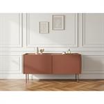 Meuble TV 2 portes 120 cm ATLAS rouge   BOBOCHIC