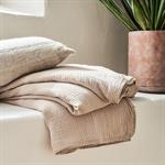 Plaid en gaze de coton - beige alpilles 130x170cmTESSALY