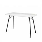 Bureau design métal et bois - Blanc