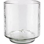 Photophore en verre trouble D13xH14cm - transparentHERBELIS