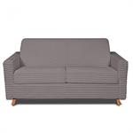 Canapé VIRGOLA convertible express matelas 16 cm sommier métal 120 cm velours ambience grey