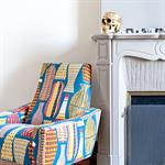 Tapisserie d'ameublement à motifs multicolores