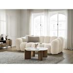 Canapé droit fixe 3 places HIPPOLYTE beige   BOBOCHIC