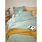 'Housse de couette coton lavé Bohème'' vert'''