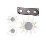 Miroirs décoratifs en métal - FOR811 - Dore - Taille 