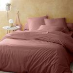 Housse de couette en percale de coton 240x220cm - brun rhassoulFLORE