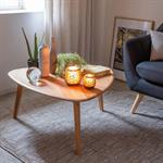 Table basse triangulaire en chêne massif - bois clairLAGOS