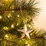 Suspension de Noël étoile métallisée doréeGARONS
