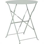 Table de jardin pliante en acier - vert olivier 