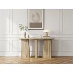 Console 132 cm BRUNELLE bois massif de manguier    BOBOCHIC