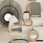 Miroir triangulaire - noir 42x62