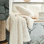 Plaid synthétique effet moutonné - blanc 130x170cmTEXEL