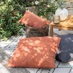 Coussin d'extérieur et intérieur déperlant - marron rustrel 70x70cmTRAYAS