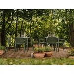 Table de jardin carrée 80 cm RHODES vert   BOBOCHIC