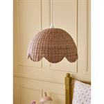 Suspension fleur en rotin