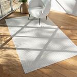 Tapis à motifs circulaires 160x230cm - blanc écruPELA
