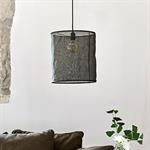 Abat-jour cylindrique en lin D35cm -  noirORMES