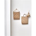 Panier à suspendre en rotin par lot de 2