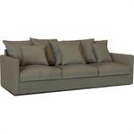 Canapé 5 places fixe en tissu - vert cèdreSIMONA