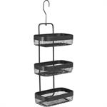 Étagère de douche en acier - noirLUANA