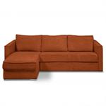 Canapé d'angle réversible  CANNES convertible express 120cm sommier métal matelas 16cm